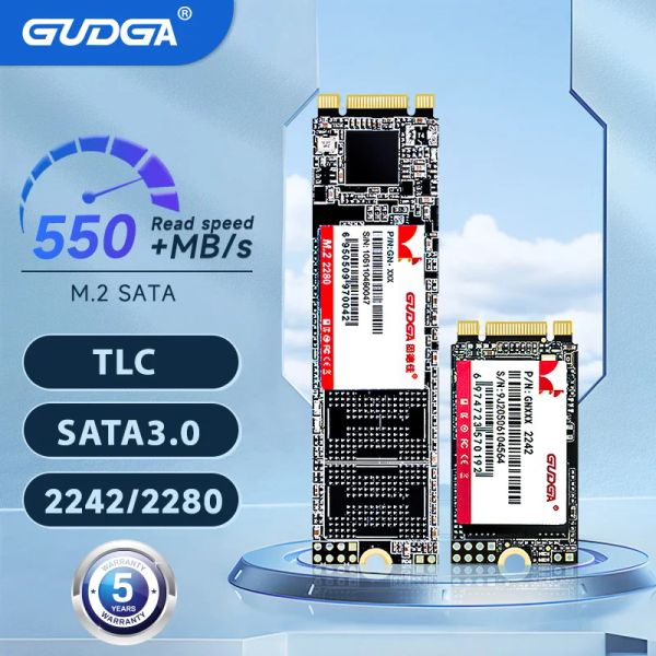 Drives Gudga M2 2280 SSD M.2 SATA SSD 256 GB 128 GB 512GB 1TB HDD 120G 240G NGFF SSD 2280mm 2242mm HDD DURO DURO PARA Laptop para Desktop