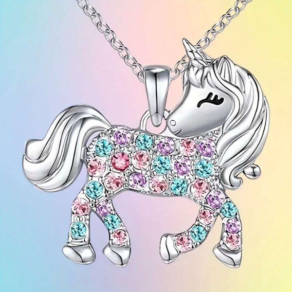 Yeni Şık ve Sevimli Pony Unicorn Kolye Takı