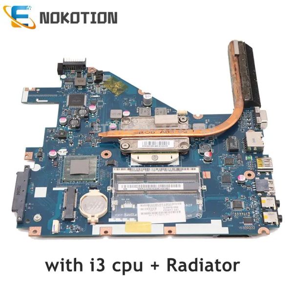 Motherboard Nokotion Pew71 LA6582P für Acer Aspire 5742G Laptop Motherboard Repalce 5552 5552g La6552p kostenloser Kern i3 CPU mit Heatisnk