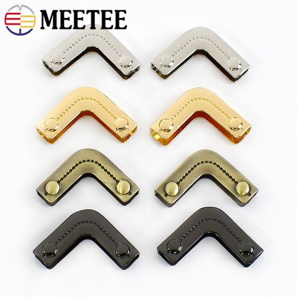 10/20 pezzi di metallo borse angolare borse angolare per copertina protettore angoli angoli decorazioni clips bordo bordo fai -da -te accessori hardware