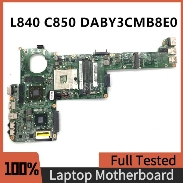 Placa -mãe daby3cmb8e0 placa principal de alta qualidade para toshiba satélite l840 c845 placa -mãe laptop hm76 uma ddr3 hd7670m 100% testado completo ok