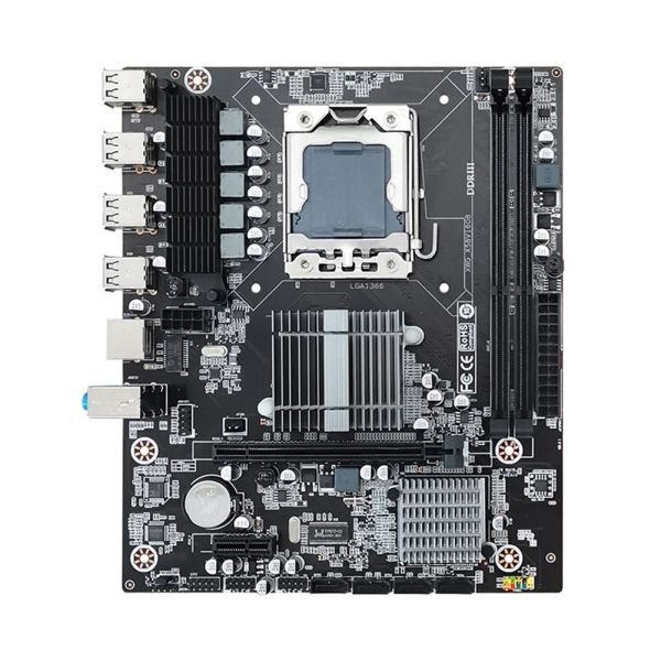 Placas -mãe LGA 1366 Gaming PC Ministério do canal dual x58 PC PC para mãe DDR3 Memória da placa -mãe Suporte E5640 32GB RAM USB 2.0 1600MHz