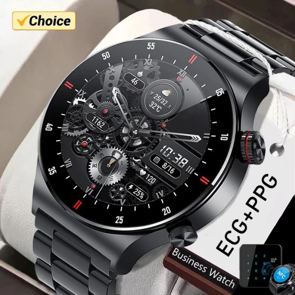 Смотреть для Android iOS часы NFC Smart Watch Men Wamer