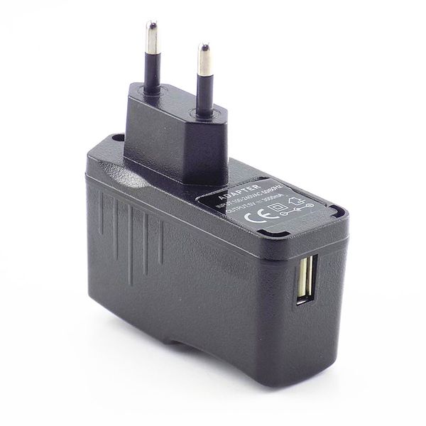 DC 5V 0,5A/1A/2A/3A 3000MA Porta USB Convertitore Adattatore di alimentazione Adattatore Eu AC a DC 2000Ma per le luci a strip LED Telefono