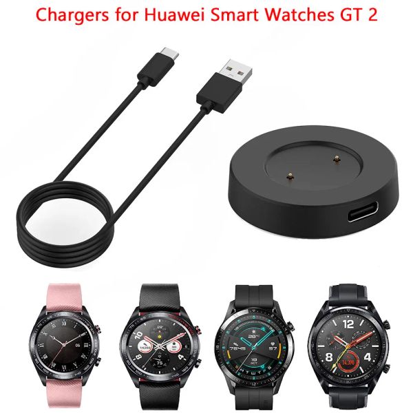 Carregadores para Huawei Watch GT Smart Watches GT2E GT2 42mm 46mm Sport Classic Active Honor USB Carregamento portátil portátil