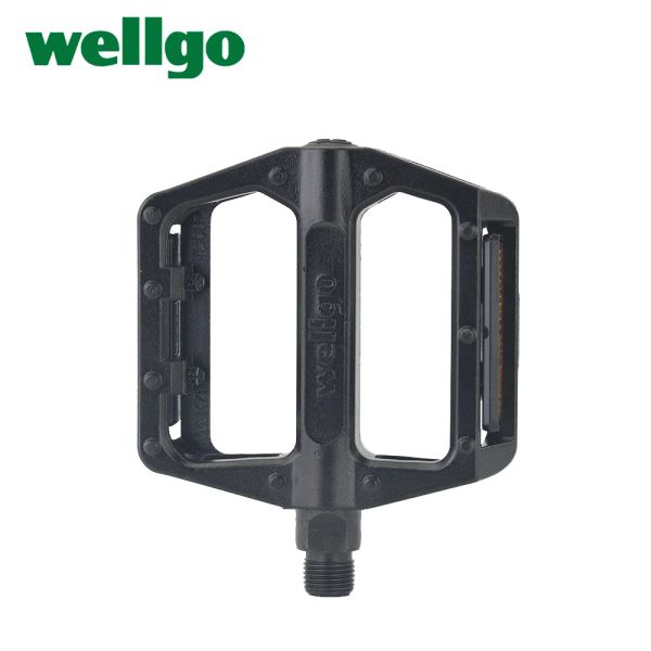 WELLGO ORIGINAL B087DU CORPO DE ALUMULUMULA DO ROLAMENTO DE LENTAÇÃO CR-MO Pedal de bicicleta do fuso para a estrada MTB City Bike Cycling Peças