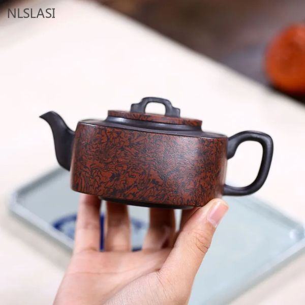 Yixing gehobener Tea Pot Purple Clay Filter Teapots Roherz Erz Schönheit Kessel handgefertigtes Tee -Set Guanyin Teebärchen Customized 210ml