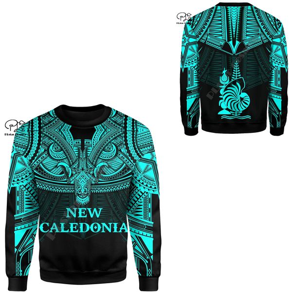 New Caledonia Francesa Polinésia Country Cultura Tribal Cultura Retro Tattoo Men/Mulheres Mulheres 3DPRIM Casual Hoodies X14