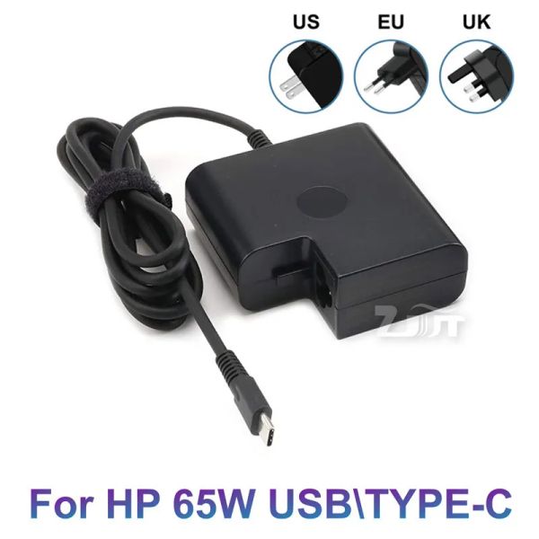 Ladegeräte 20V 3.25A 65W USB Typec AC Laptop Power Adapter Ladegerät für HP Elitebook Spectre 13 Elite X2 TPNAA03