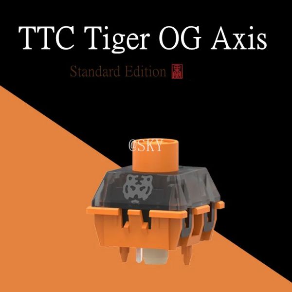 Teclados TTC Tiger OG Axis Standard Edition Switch de teclado tão feroz quanto um tigre e tão rápido quanto o raio que aciona a versão OG de rebote