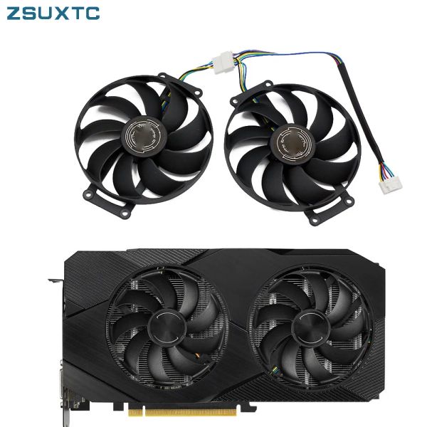 PADS FDC10H12S9C T129215SU 6PIN GTX1660 RTX 2060 Super GPU -Lüfter für ASUS GTX 1660 1660ti Dual EVO OC RTX2070 Graphics Card Cooler Lüfter