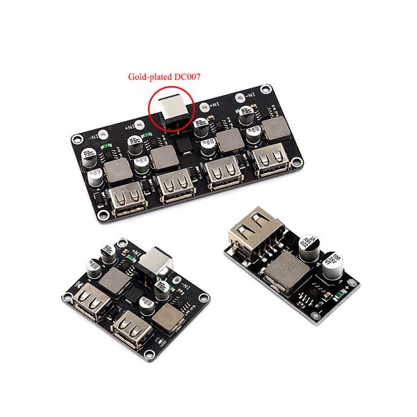 USB-QC3.0 QC2.0 DC-DC-Buck-Konverter-Lade-Ladungschrittmodul 6-32V 9V 12V 24 V an schnelle Schnellladegerät 3V 5V 12V