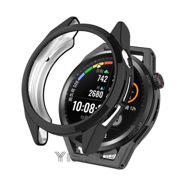 TPU -Hülle für Huawei Watch GT Runner Smartwatch Protector plattiert Soft Hohlabdeckung Schutzstoßstange für GT Runner