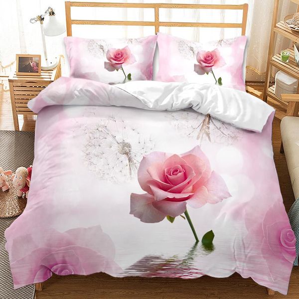 Blumenbettwäsche Set Duvet Cover Set Tröster Cover Set Twin Queen King Single Size Romantic Gift