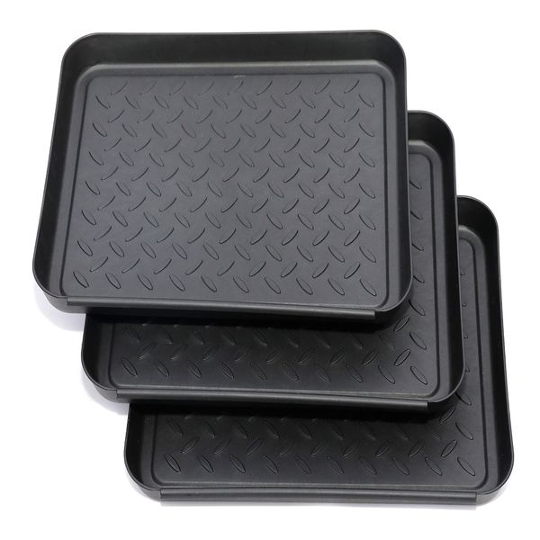 3 PCS Ferramenta de planta todos os propósitos de bandeja de bota lavável bandeja de bandeja de sapatos de bandeja de bandeja para suprimentos domésticos bandejas de botas ao ar livre ao ar livre