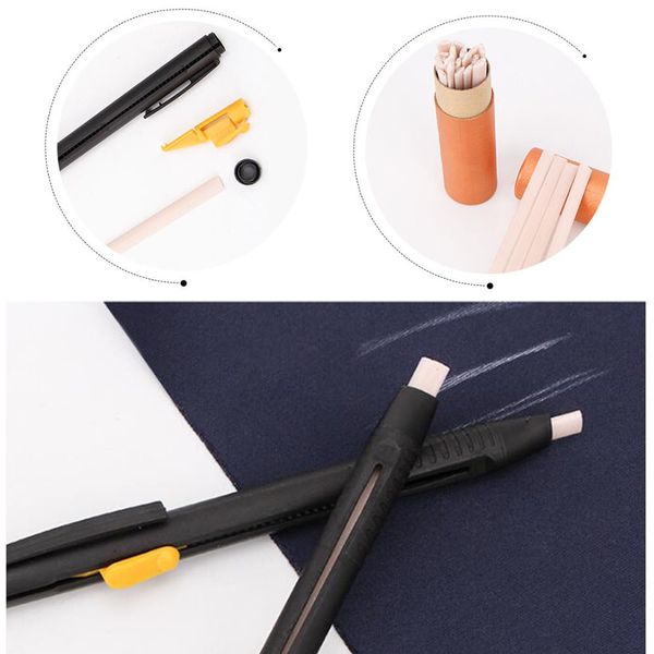 Flrhsjx Adaçadores de giz Marcador de giz Pen do marcador para roupas de vestuário de couro Craft Tabra