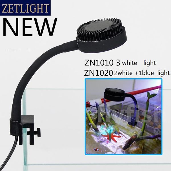 Zetlight LED Light Zetlight Zetlight M1 Acquario Lampada 3W Mini Tank Fish Acqua dolce o Lampada a LEEF Acqua di mare