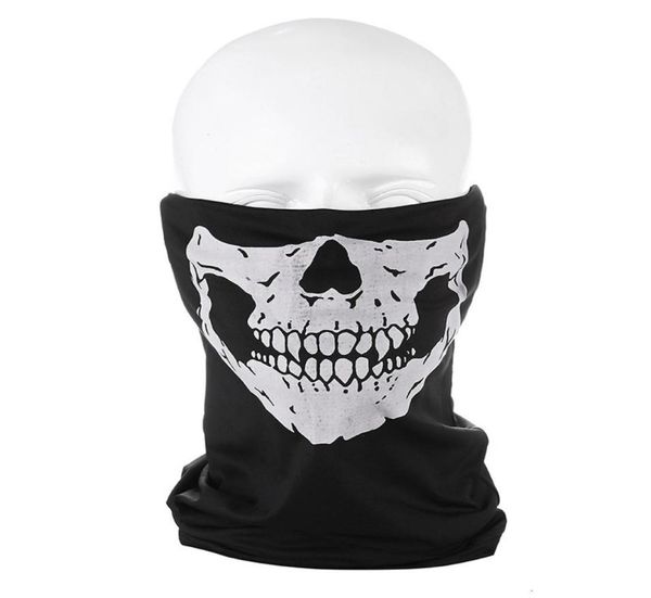 Fashion Skull Skeleton Mask Halloween Sconef Bicycle Outdoor Bicycle Multi Função Pescoço mais quente Ghost Face Cosplay Chic Motorcycle SCR2181821