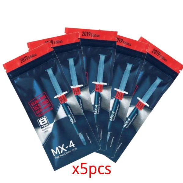 Pad 5pcs mx4 grasso conduttivo composto termo