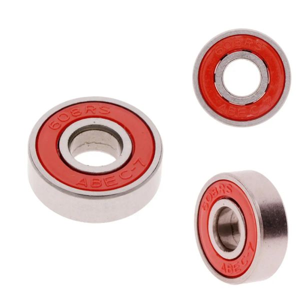 4pcs/lote roller skate skateboard rolamento de roda de esferas ABEC-7/9 608 RS 2RSE Skateboard Rololing Acessórios