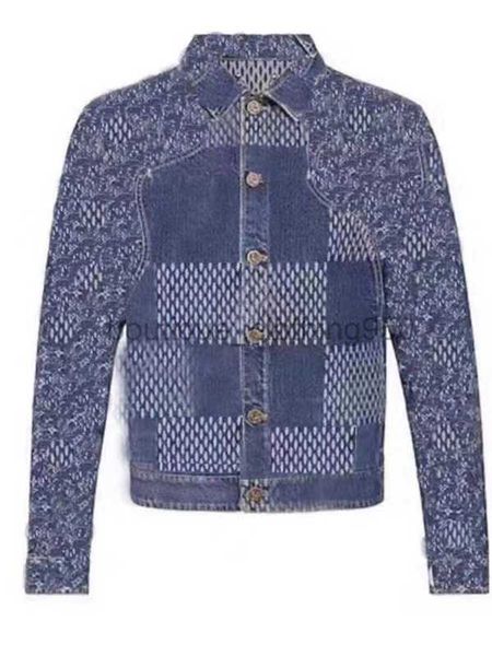 Erkek Ceketler Tasarımcı Katlar A Klasik Vintage Jacquard denim ceketi her iki erkek için de kullanılabilir