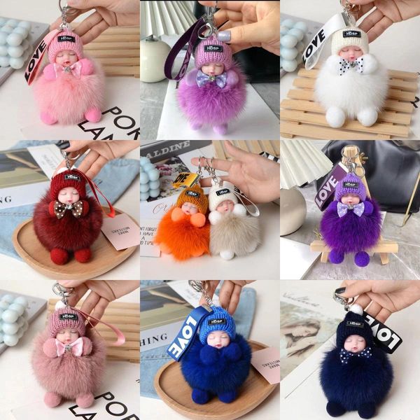 True Fox Hair Ball Ciondolo a sospensione per baby -bambola per bambola peluche.