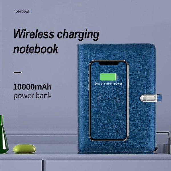 Notepads Business Meeting Notebook Wireless Charging Looseleaf Notebook Smart Note Book Notebook personalizzati con Power Band