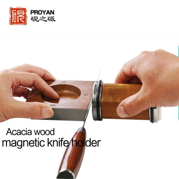 Nuovo taidea Rolling Knife Affittatore magnetico Porta del coltello a diamante Disco di pietra di richiamo 4 angoli di affitto Macina gli utensili da cucina