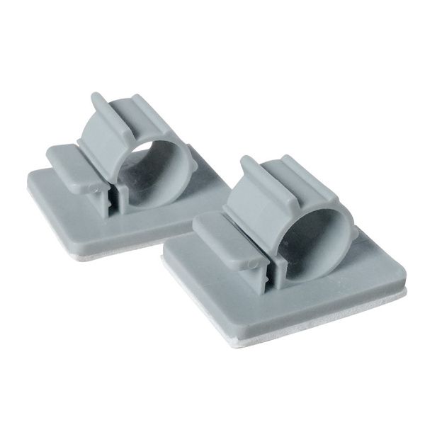 10pcs Porta metallica Tipo adesiva TIPI DI APPOCIA ACQUA GRIGIO/BIANCA CLAMP CLIP CLIP per tubo PE da 1/4 