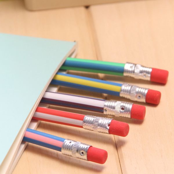 5 PCs niedliche Briefpapier bunte Magic Bendy Flexible Weichstift mit Radiergummi -School -Schulbüro Nutzen Sie den Schulspaß