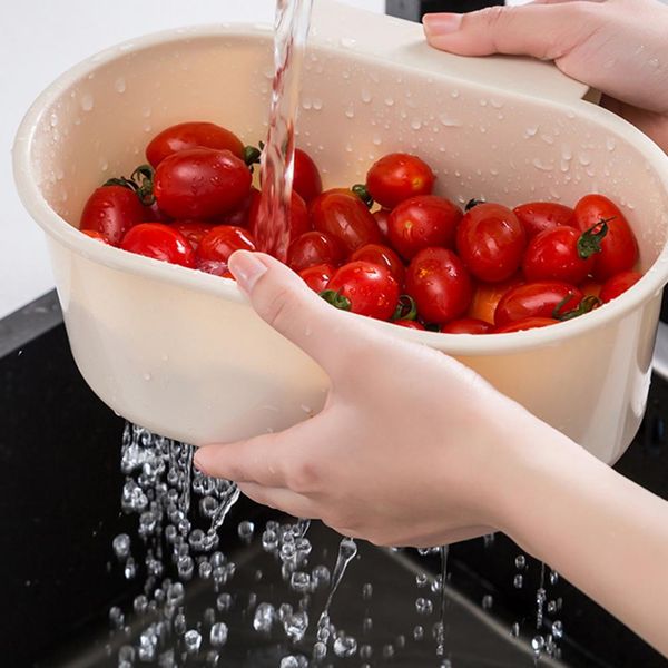 Filtro de pia frutas drenador vegetal cesta de cozinha filtro cesto esponja esponja pendurada cesta de armazenamento prateleira de cozinha