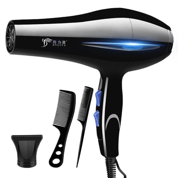 Secador profissional azul raio iônico tecnologia 2200 secador de cabelo saloon 850w forte pengering rambut secador de cabelo rambut