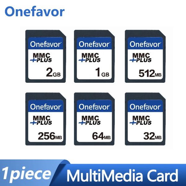 Cartões OneFavor 13pins Multimedia Card 32MB 64MB 128MB 256MB 512MB 1GB 2GB 4GB MMC Plus Card de memória para câmera antiga