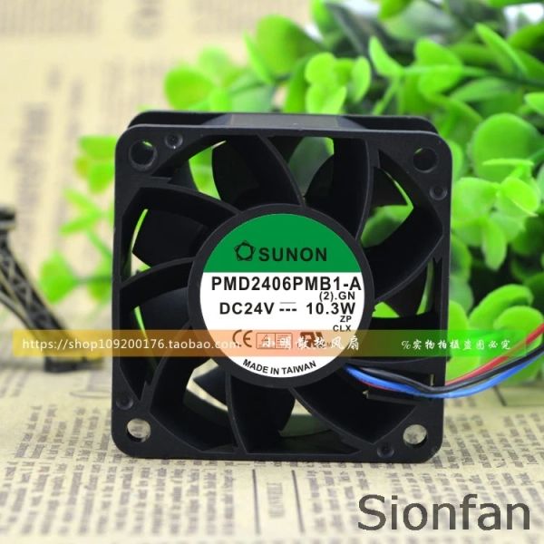 Pads para Sunon Build Standard 6cm Refrigeing Fan 6038 24V 10.3W PMD2406pMb1a 2 anos Teste de garantia Trabalhando