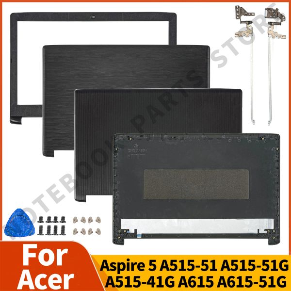 Fälle Neues Laptop -Fall für Acer Aspire 3 A31551 A31553 A31553G LCD -Rückzugsabdeckung/Vorderletz/Scharniere Reparatur -Notebook -Teile Ersatz