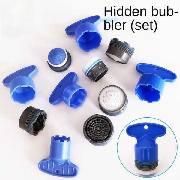 20 PCS Bubbler+1 Chaves de torneira escondida tomada de água com filtro de espuma Removendo o adaptador de pacote de acessórios do núcleo da chave inglesa