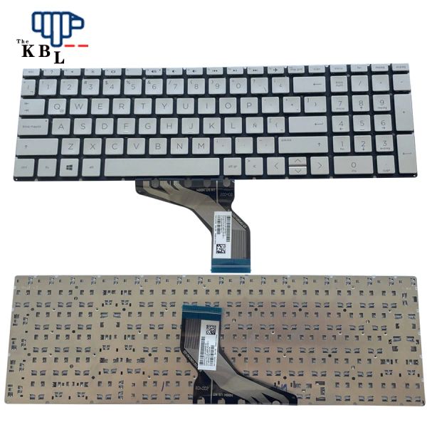 Teclados originais Novo idioma latino para HP 15da 15db 15dx 15dr 15cr 15cs laptop de prata 2HABKLAQ15011