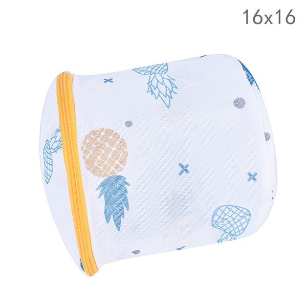 Polyester Reißverschluss Mesh Laundry Bag Waschanschläge für Unterwäsche Socken Waschmaschinenbeutel Kleidung BH -Taschen