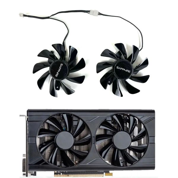 Pads Neue FD9015U12S T129215SU GPU Graphics Cooling -Lüfter für Radeon Sapphire RX 580 2048sp 8G D5 Grafik -Grafikkarten -Cooler -Lüfter