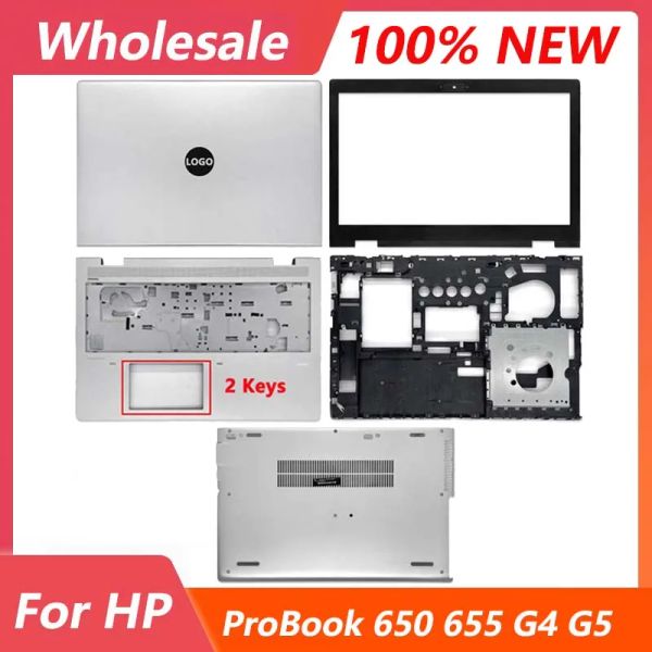 Случаи Новые для HP Probook 650 G4 650 655 G4 G5 ноутбук ЖК -экрана задней крышки передняя палочка пальма нижняя часть нижнего шейка Hingecover Touchpad