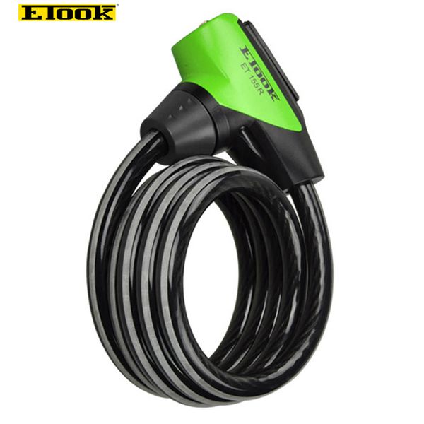 Etook Cable Lock de 1,5m Acessórios para bicicletas anti -roubo Aço Segurança de aço Bicicleta trava MTB Road Motorcycle Bike Equipment