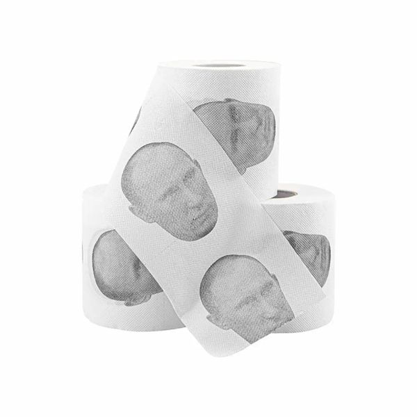 Presidente de papel higiênico em casa, Putin Donald Trump Bath Bath Roll Roll Acessórios para o banheiro Presentes de limpeza doméstica Suprimentos