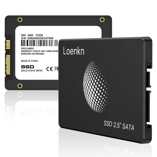 Laufwerke Loenkn SSD 128 GB 256 GB 512 GB 1 TB SATA3 HDD 2,5 Festplatte 2.5 Solid State -Laufwerke für Desktop -PC -Laptops -Gaming -Konsolen