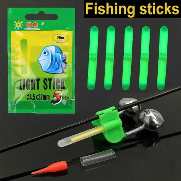 5/20/50 Stcs Luminous Fishing Rod Fluoreszenz Licht Standard Nacht Schwimmender Lineal Helles dunkle helle Stange Praktische Angelgeräte