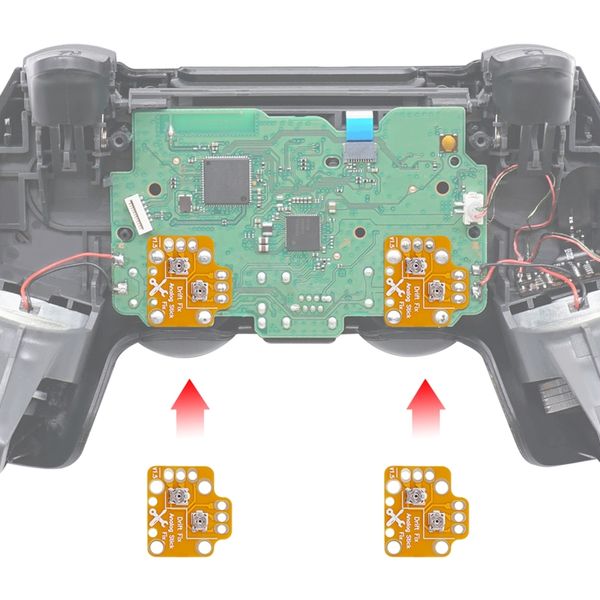 10pcs Controller Analog Stick Drift Fix MOD Links rechts 3D Joystick Flexboard Reparatur für PS5/PS4/XB One