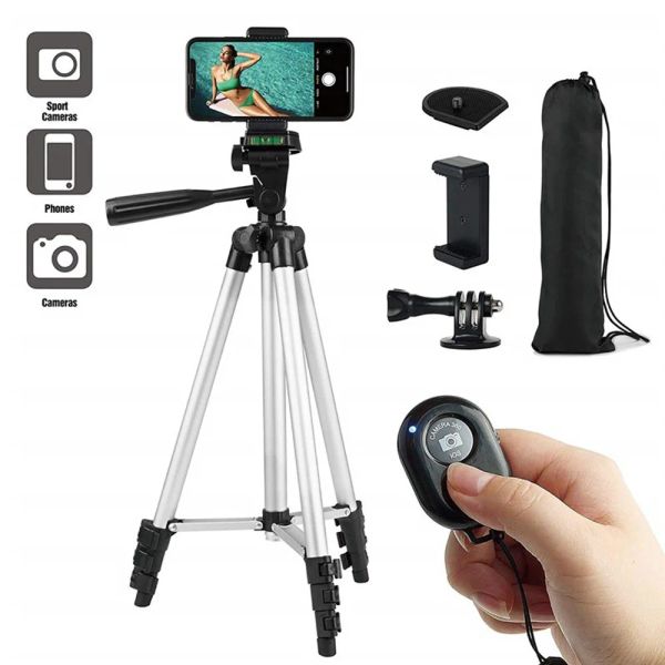 Tripods Universal Tragbares Stativ für GoPro Sports Reflexkamera Stand Single Objektiv Outdoor Photo Pod Leichtes Aluminium