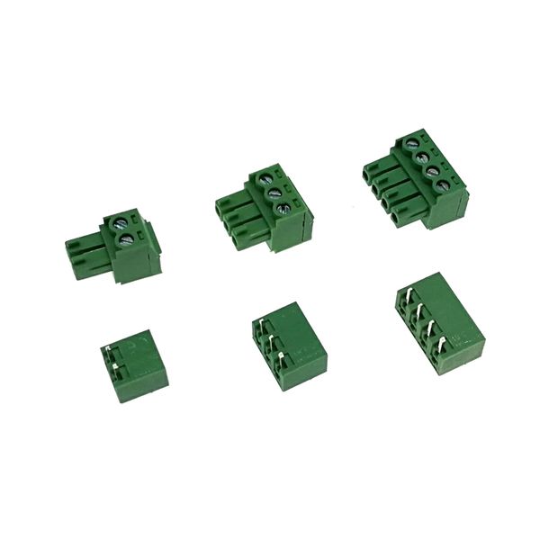 10pcs Pitch da 3,81 mm Plug-in PCB Blocco Pin angolare destro Pin 2/3/4P Maschio/Female Collegone Morsettiera Connectors Bornier Bornier