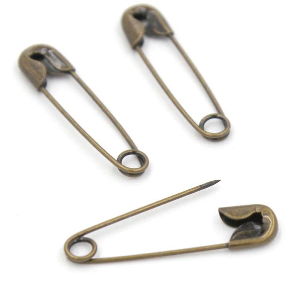 200 pezzi Risultati per spille di sicurezza Silver Golden Black Anti Copper 19mmx5mm Pin di sicurezza Risultati di gioielli fai -da -te