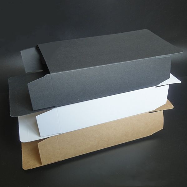 50pcs Kraftpapier Blank Papier Geschenkbox Schreibweise Verpackung Box Kosmetik -Paketbox Geschenkboxen für Postkartenumschlagfoto