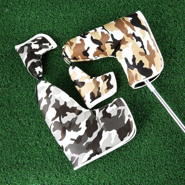 1 Set Frauen Männer Golf Blade Putter Club Kopf Cover Bag Tarntasche MAGNETISCHEN KOPFE DREGE